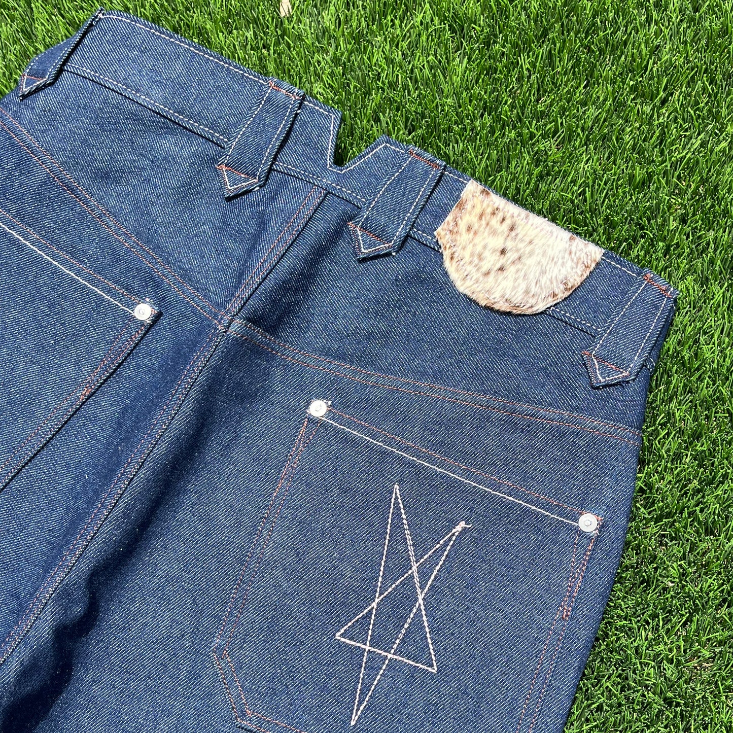 vintage cut pants 𖤐 indigo