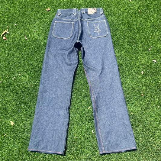 vintage cut double knee 𖤐 indigo