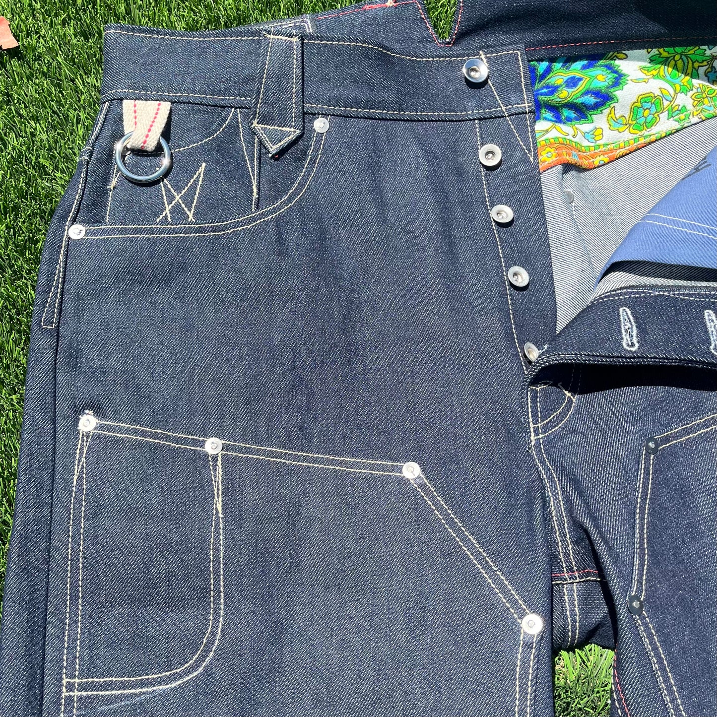 vintage cut double knee 𖤐 indigo