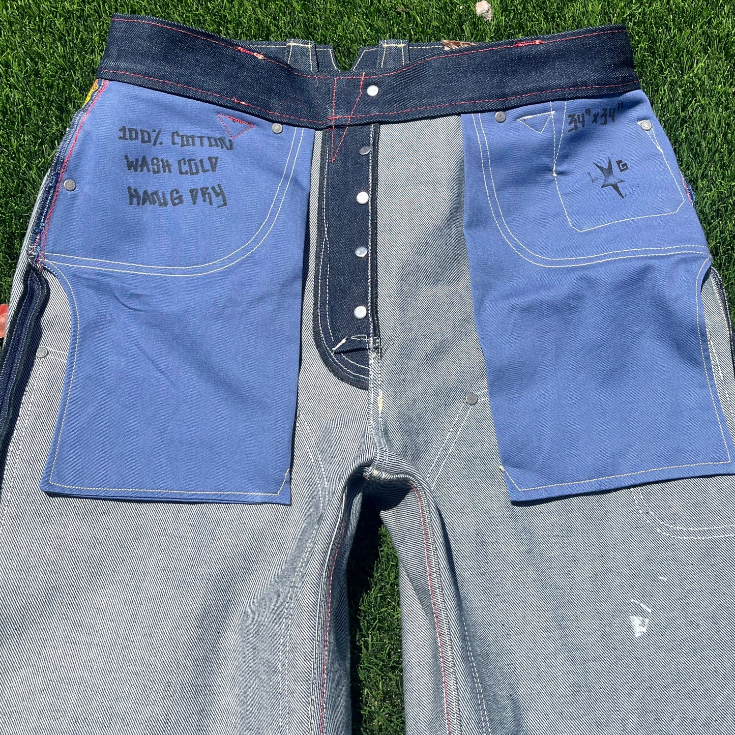 vintage cut double knee 𖤐 indigo