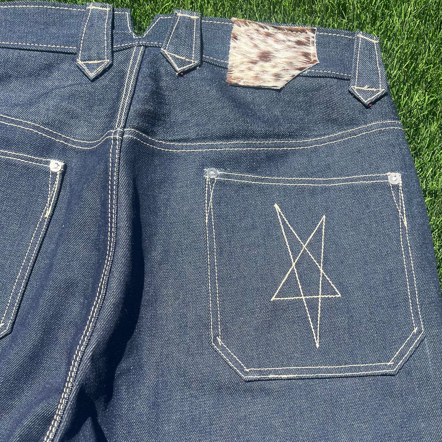 vintage cut double knee 𖤐 indigo