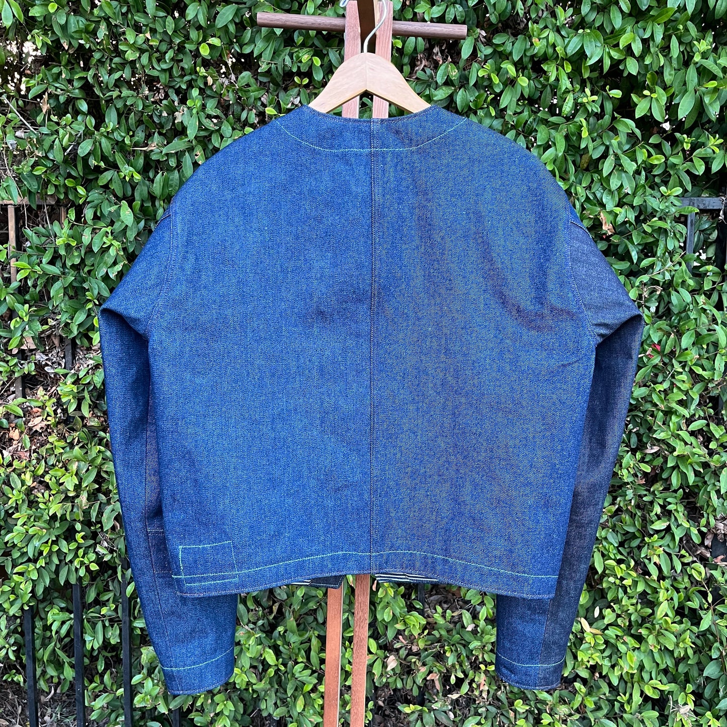 engineer jacket 𖤐 mixed indigo denim