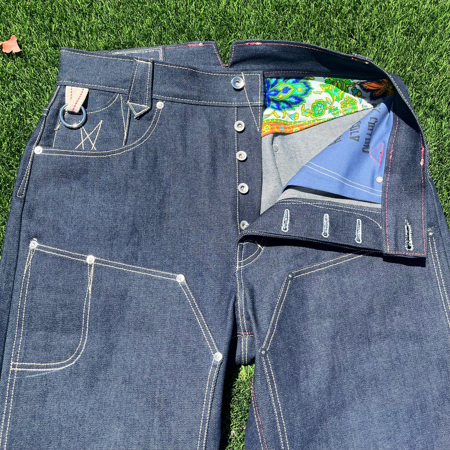 vintage cut double knee 𖤐 indigo