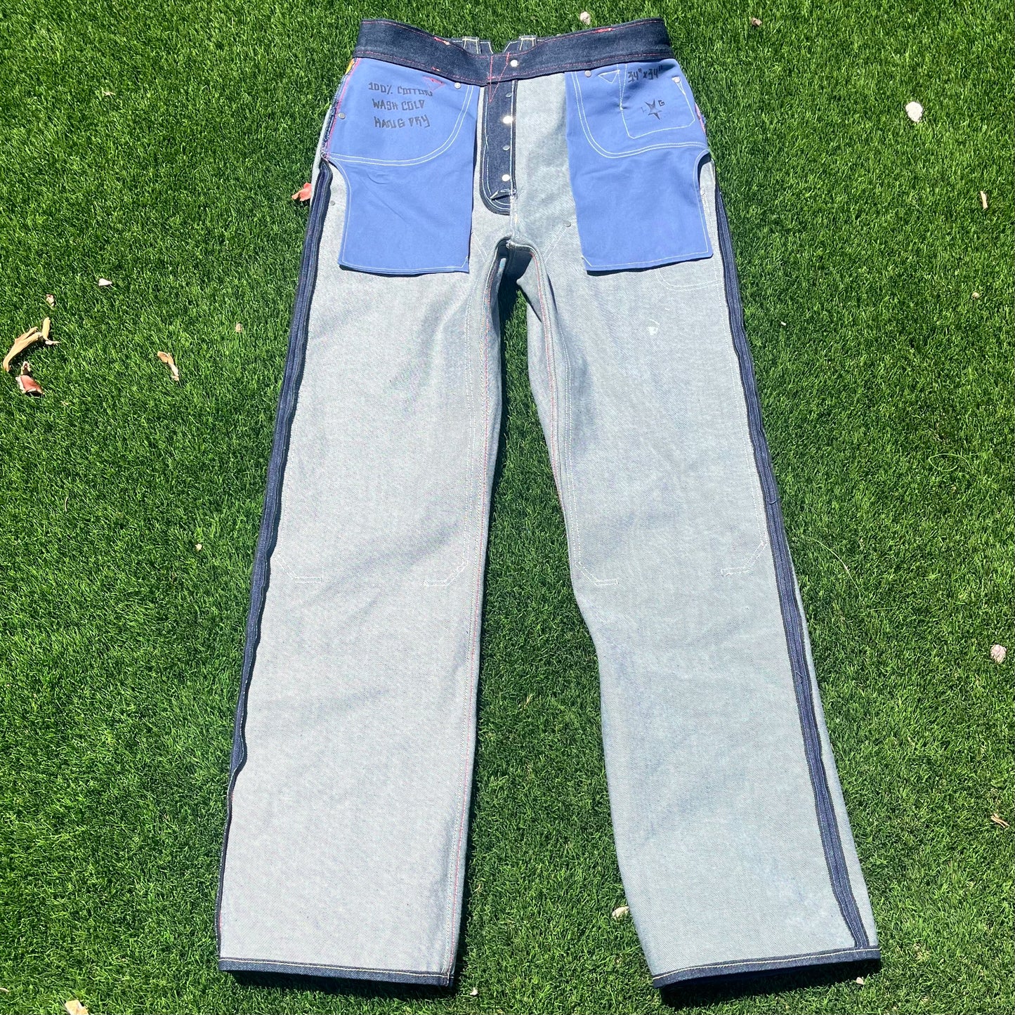 vintage cut double knee 𖤐 indigo