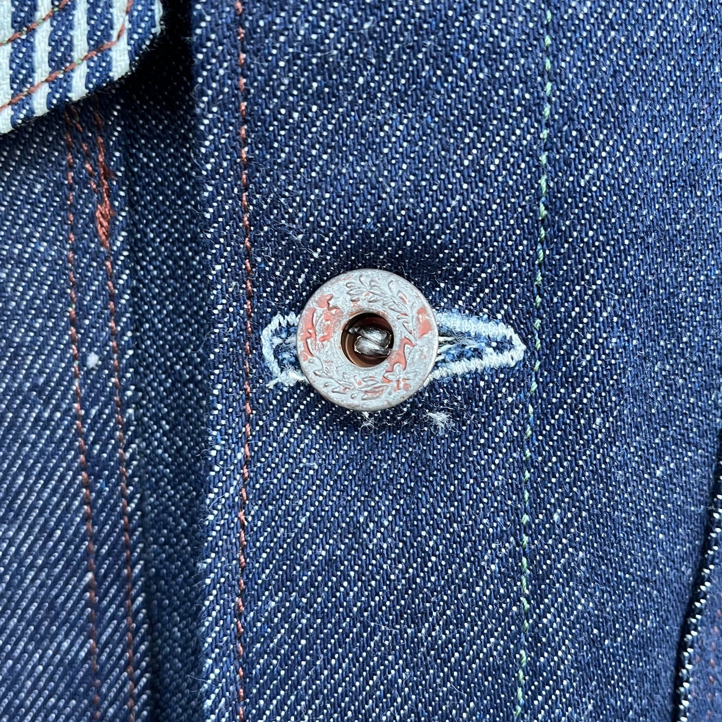 engineer jacket 𖤐 mixed indigo denim