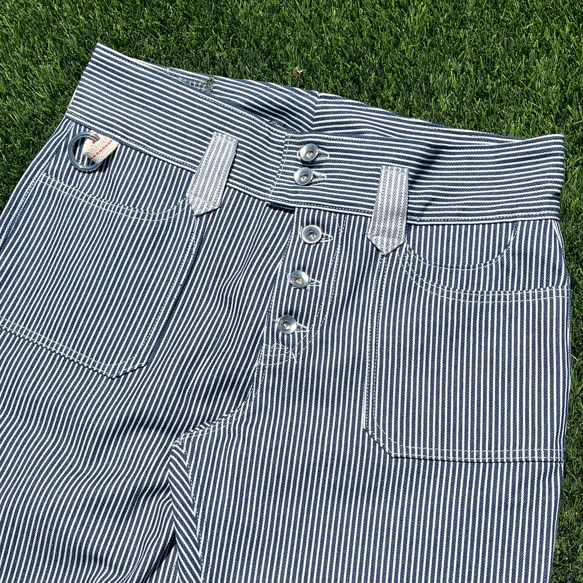 𖤐 pants - hickory stripe