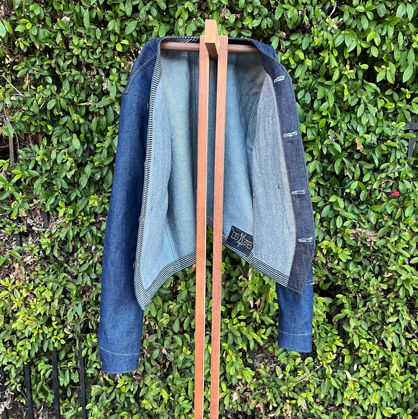 engineer jacket 𖤐 mixed indigo denim