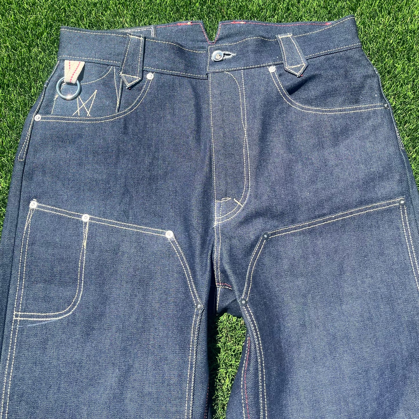 vintage cut double knee 𖤐 indigo