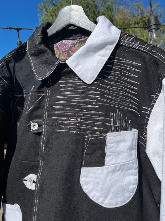 patchwork telogreika chore coat