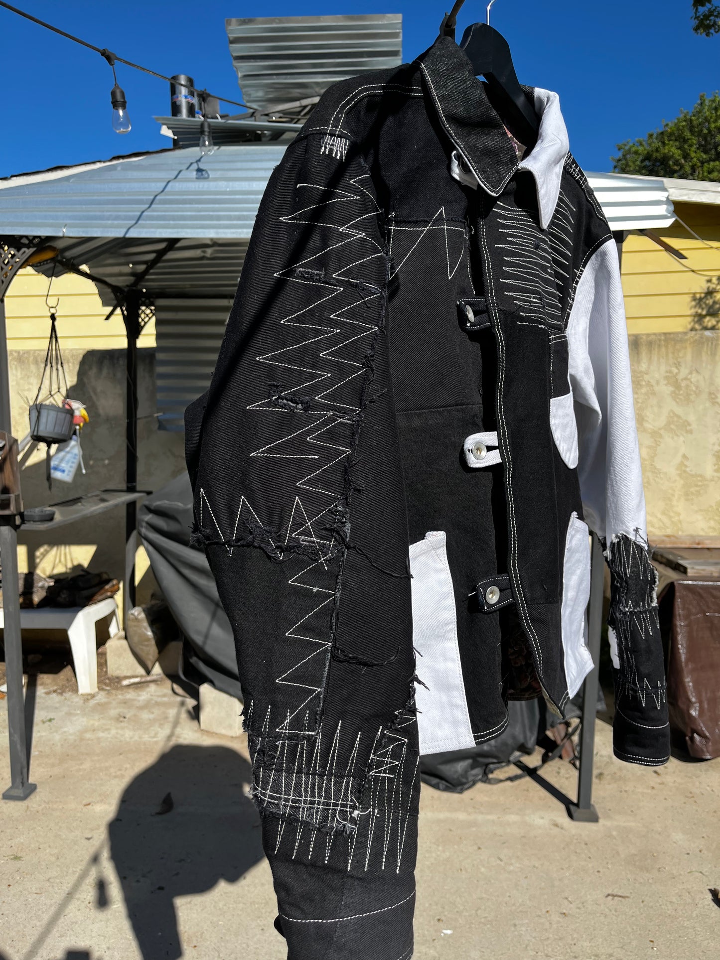 patchwork telogreika chore coat