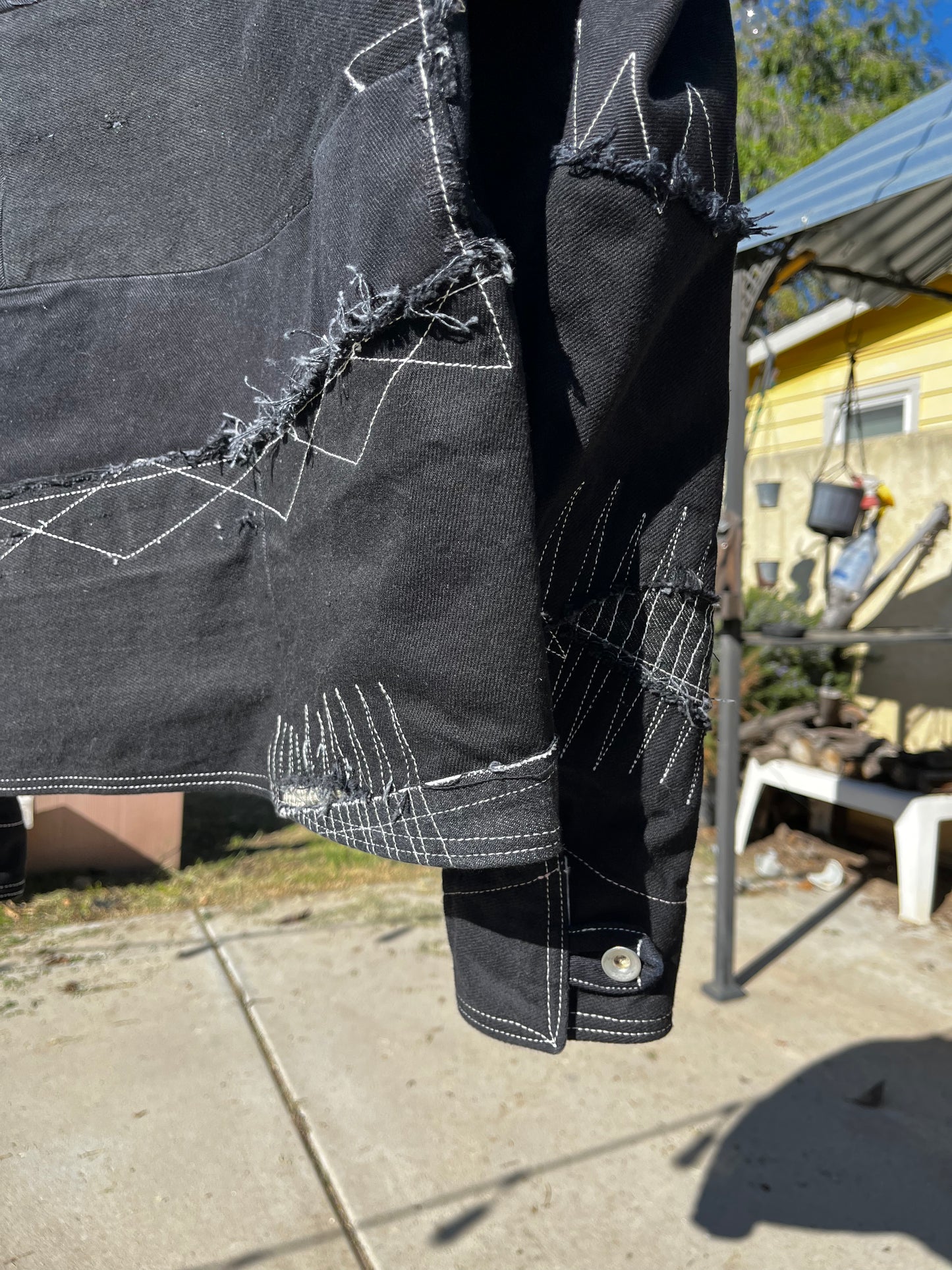 patchwork telogreika chore coat