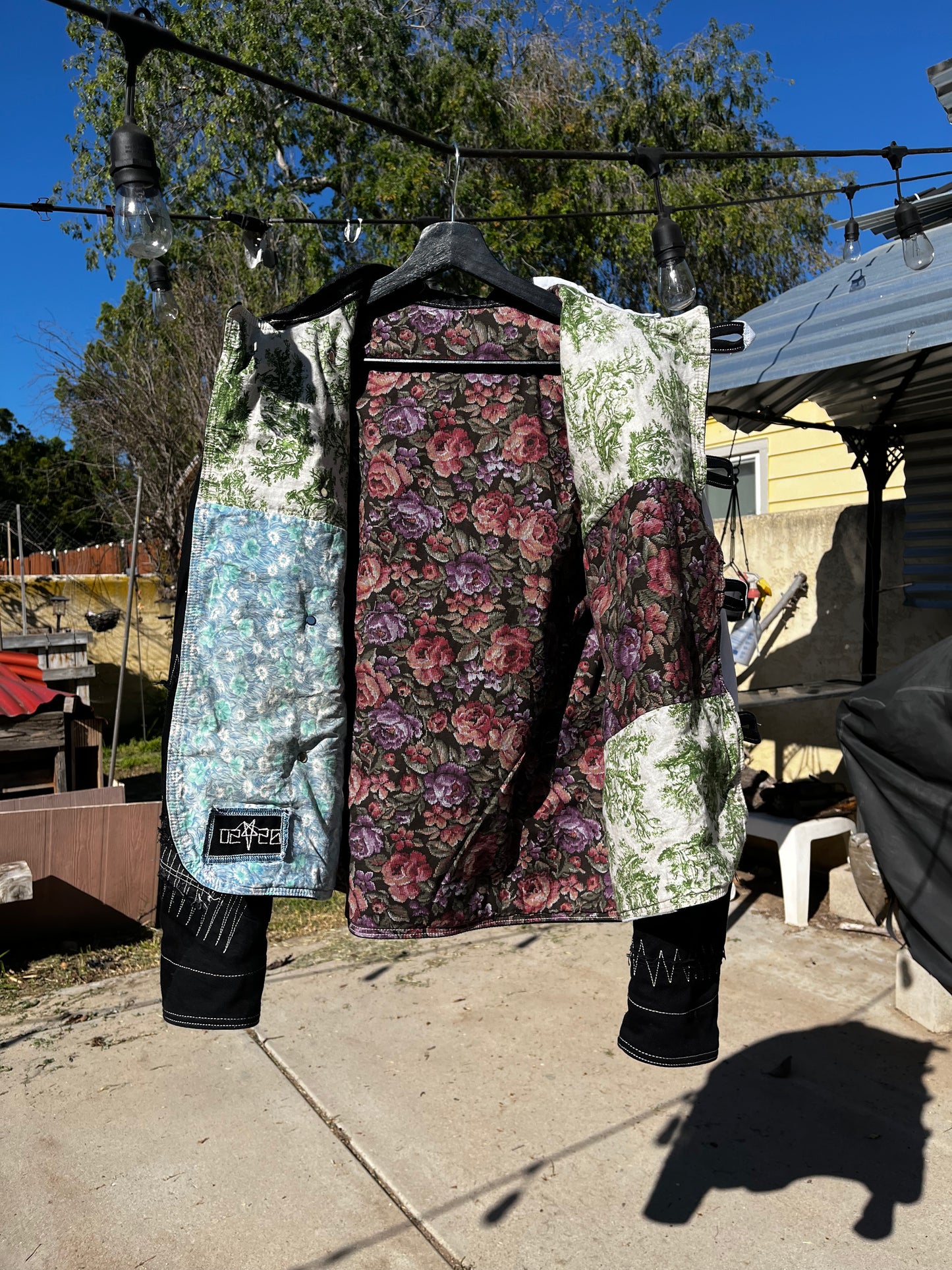 patchwork telogreika chore coat