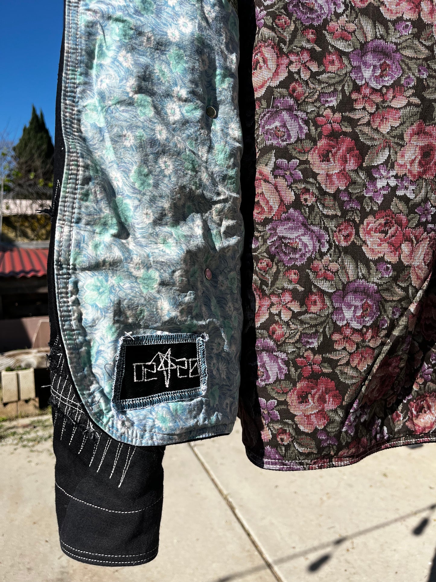 patchwork telogreika chore coat