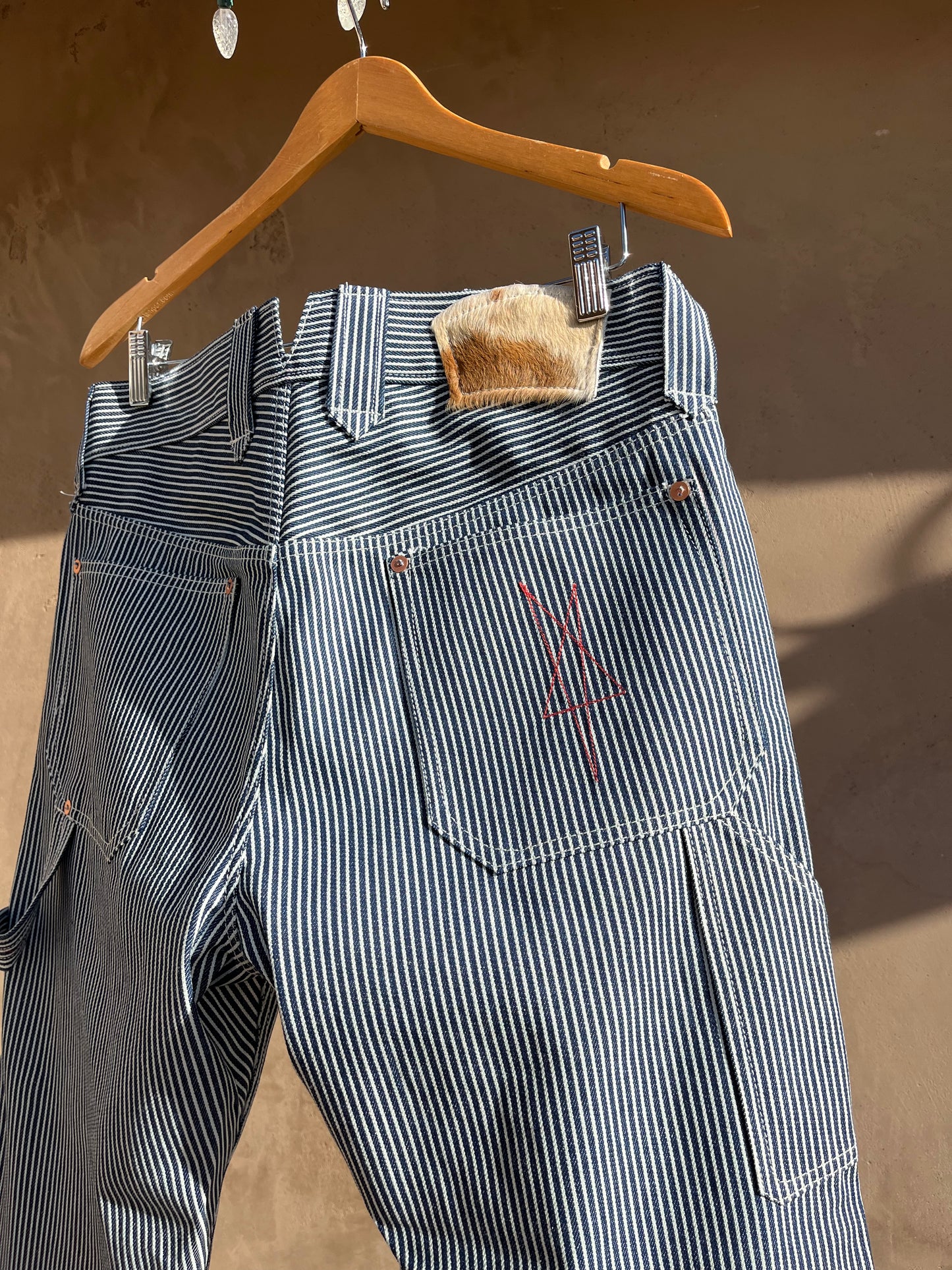 carpenter pants 𖤐 hickory stripe