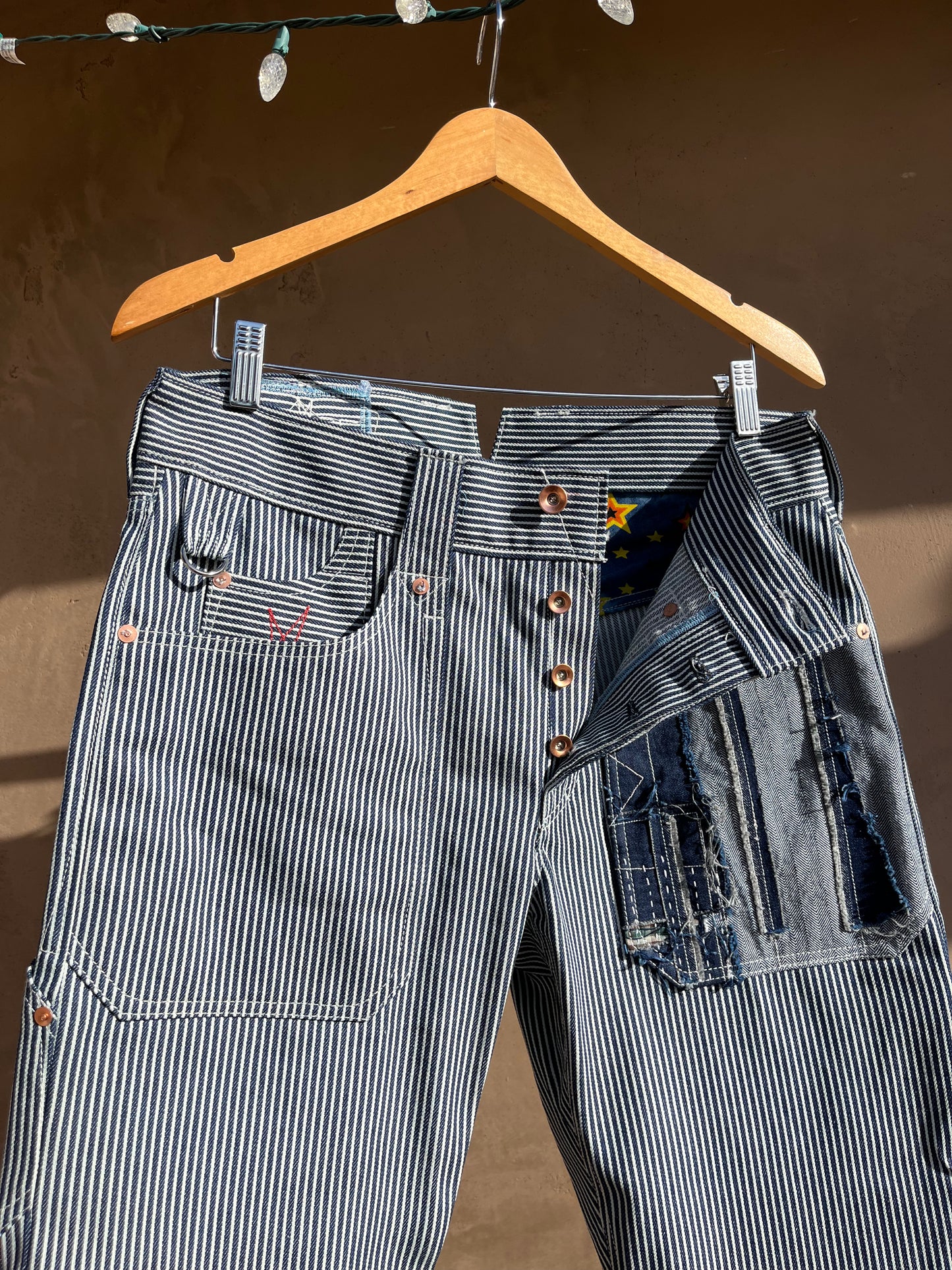 carpenter pants 𖤐 hickory stripe