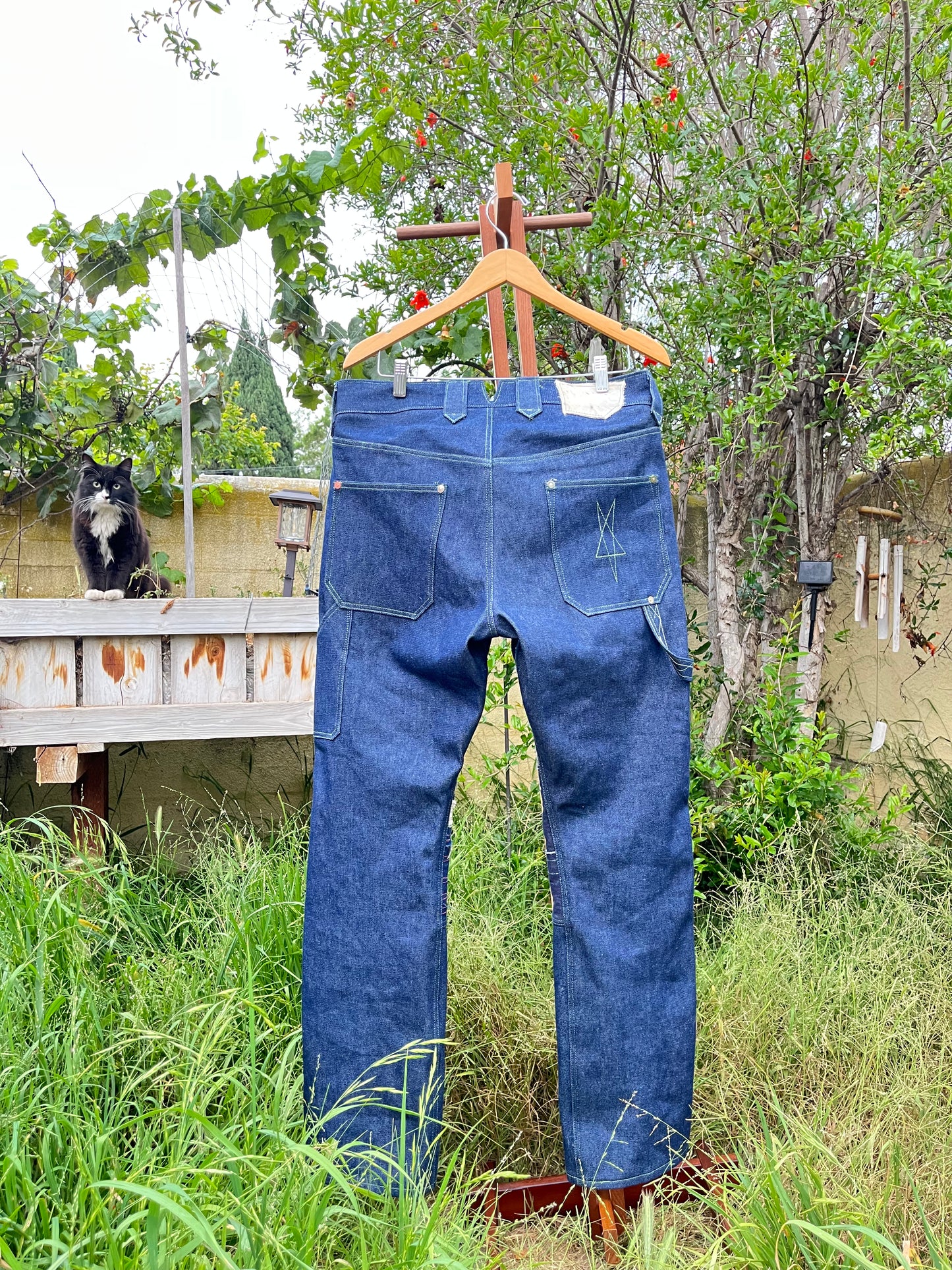 boro knee carpenter pants