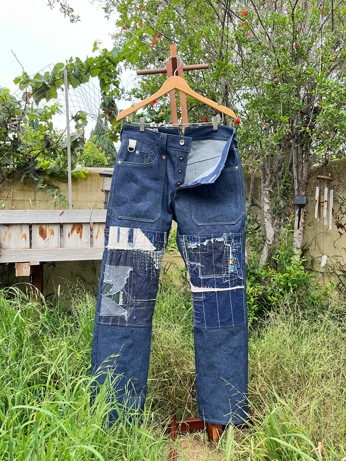 boro knee carpenter pants